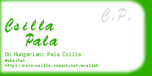 csilla pala business card